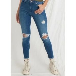 NEW Marine Layer High Skinny Distressed Jeans